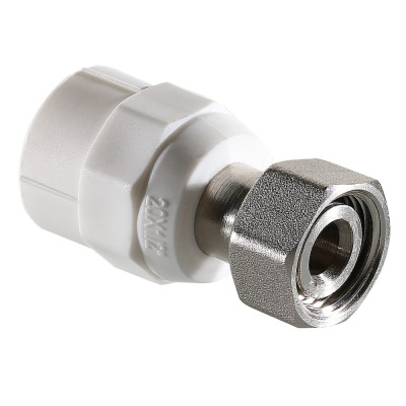 Муфта комб. конус 20 х 1/2" (ВР) PP-R под пайку VALTEC белая