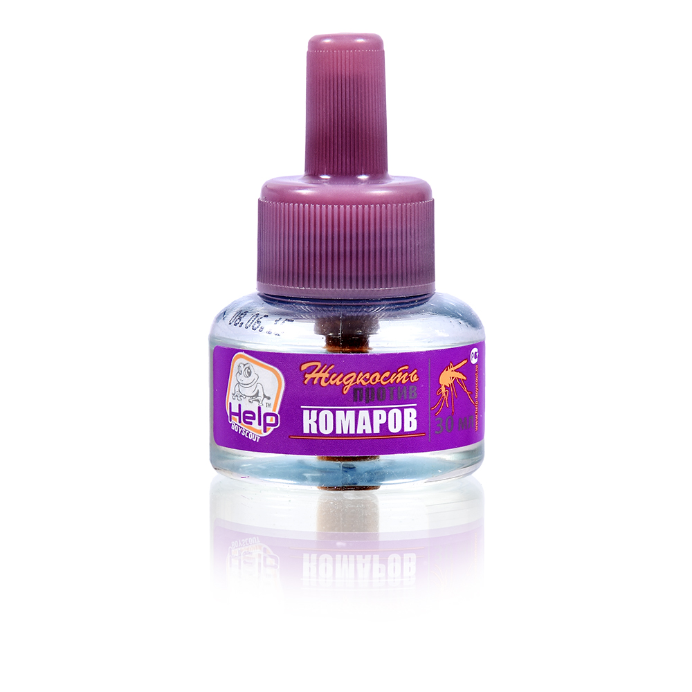 Средство от комаров жидк. запасной флакон 30 ночей (1/24) "help" 80500