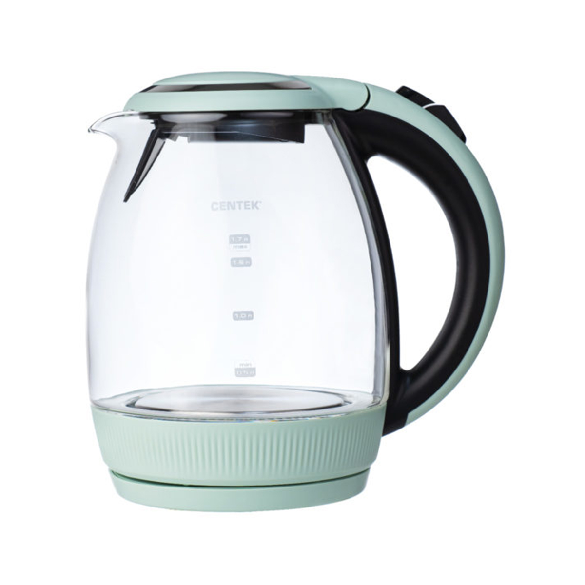 Чайник электр. ct-0008 mint 1,7 л стекло/пластик (1/8) "centek"