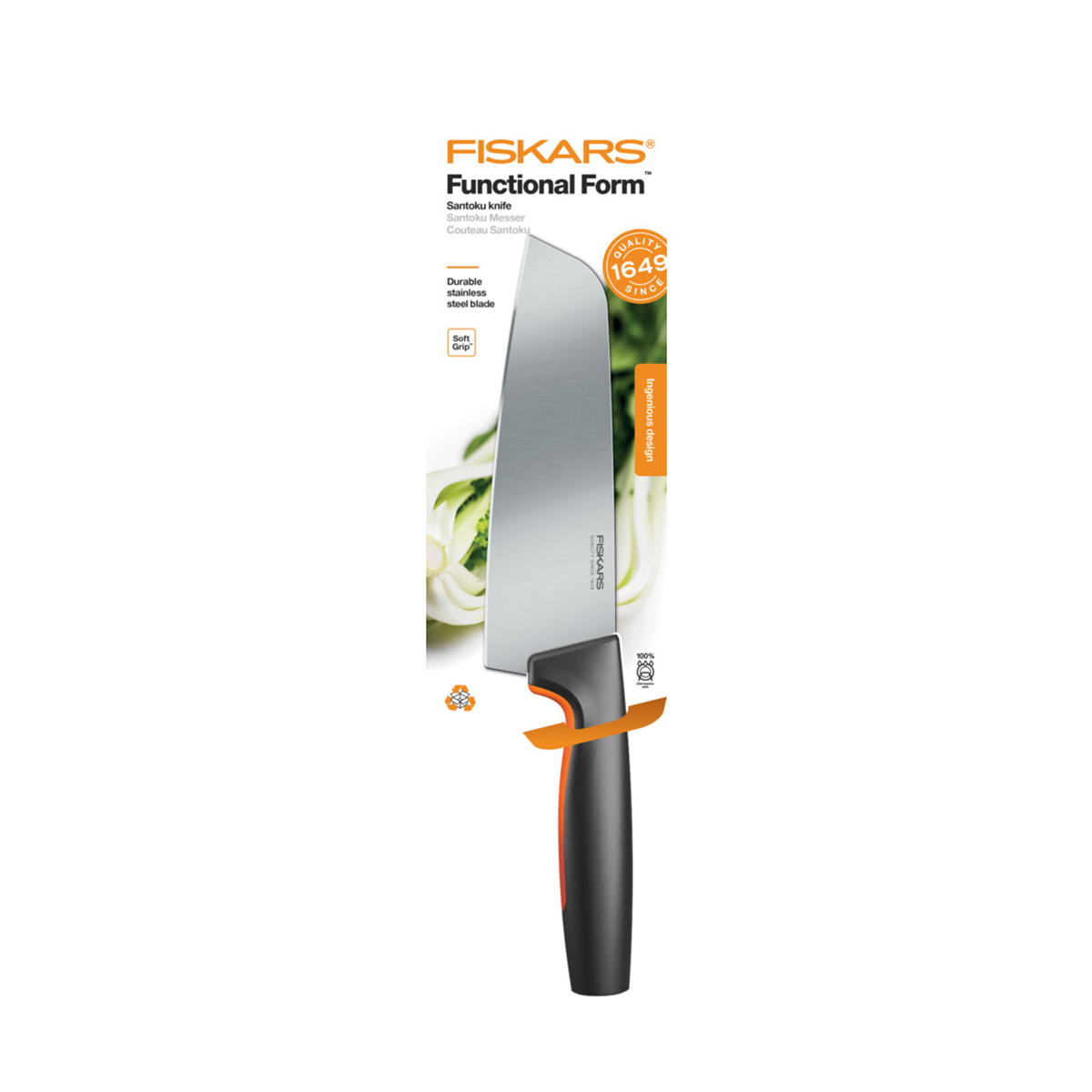 Нож поварской азиатский "functional form" 16 см (1/6) "fiskars" 1057536