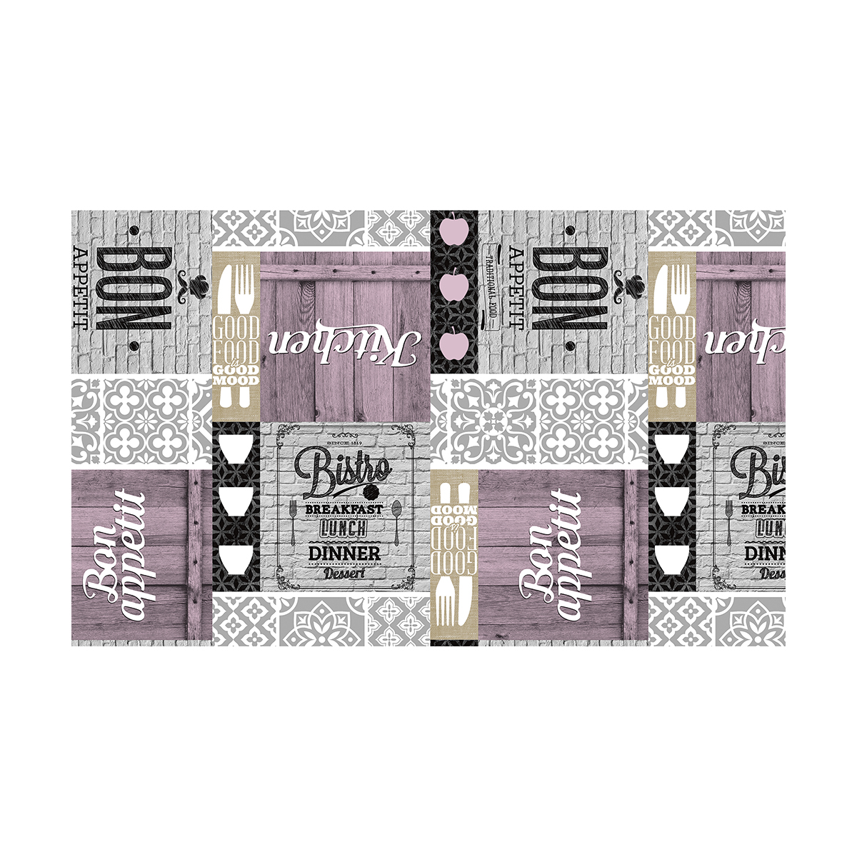 Клеенка пвх основа нетканая 135 см  рулон 20 м (1)  "major" 574/10 (коричневый)