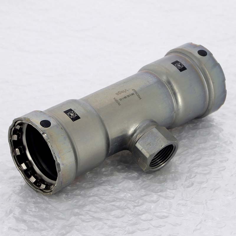 Тройник пресс-В оцинкованная сталь Megapress VIEGA 1"1/2 х Rp 3/4" х 1"1/2