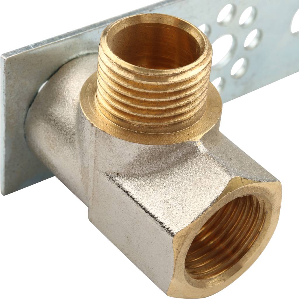 Угол переходной на планке 16 х 1/2'' ВР под обжим TIEMME для металлопласта