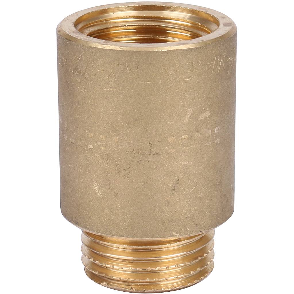Удлинитель резьбовой 1/2" x 30 мм НР-ВР латунь TIEMME