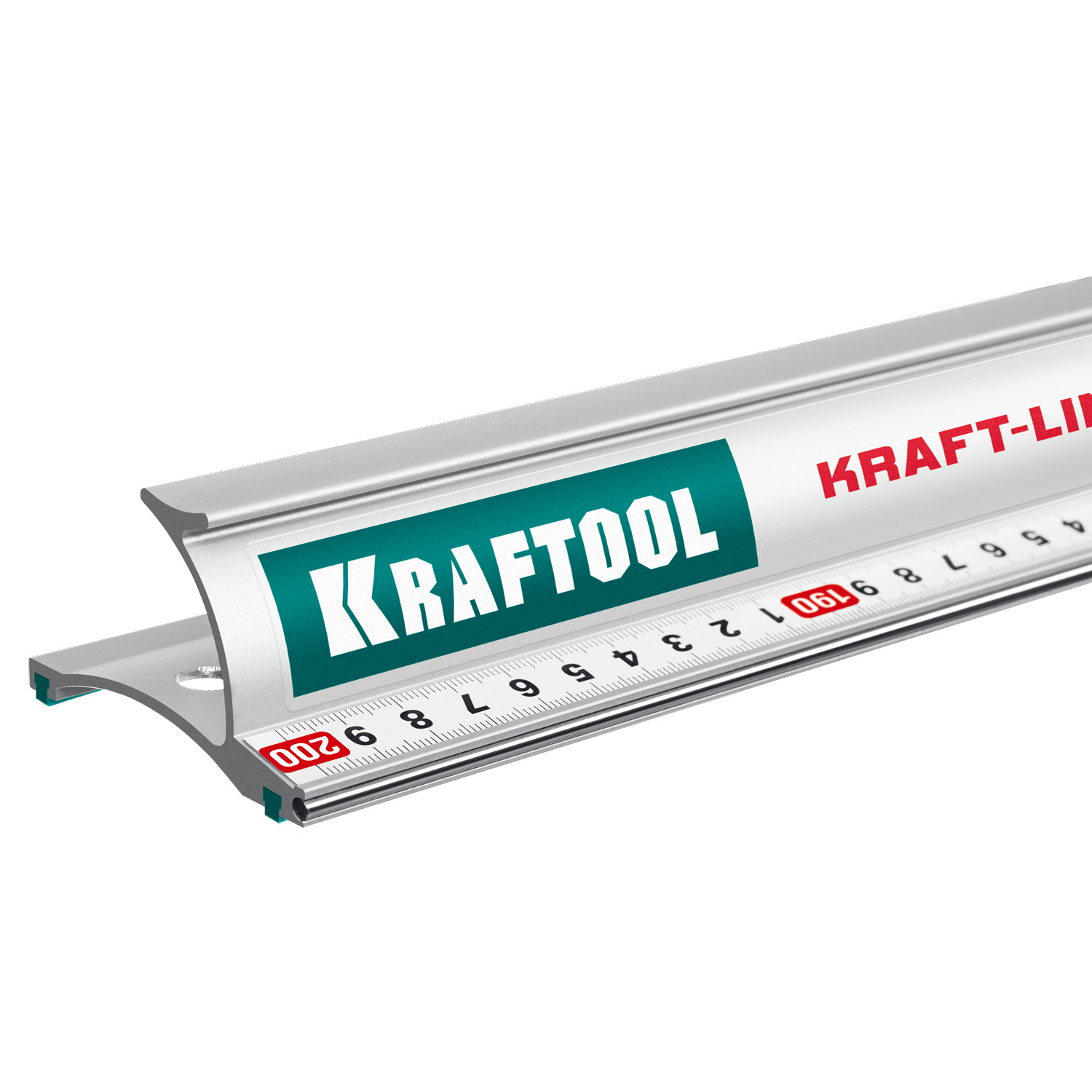 KRAFTOOL KRAFT-LINE, 2.0 м, усиленная алюминиевая линейка со стальной направляющей (34275-200)