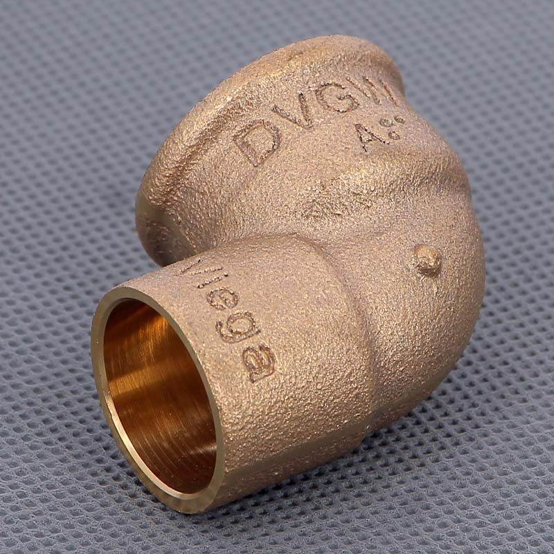 Угол 90° переходной пайка - ВР 22 x 3/4" VIEGA бронза