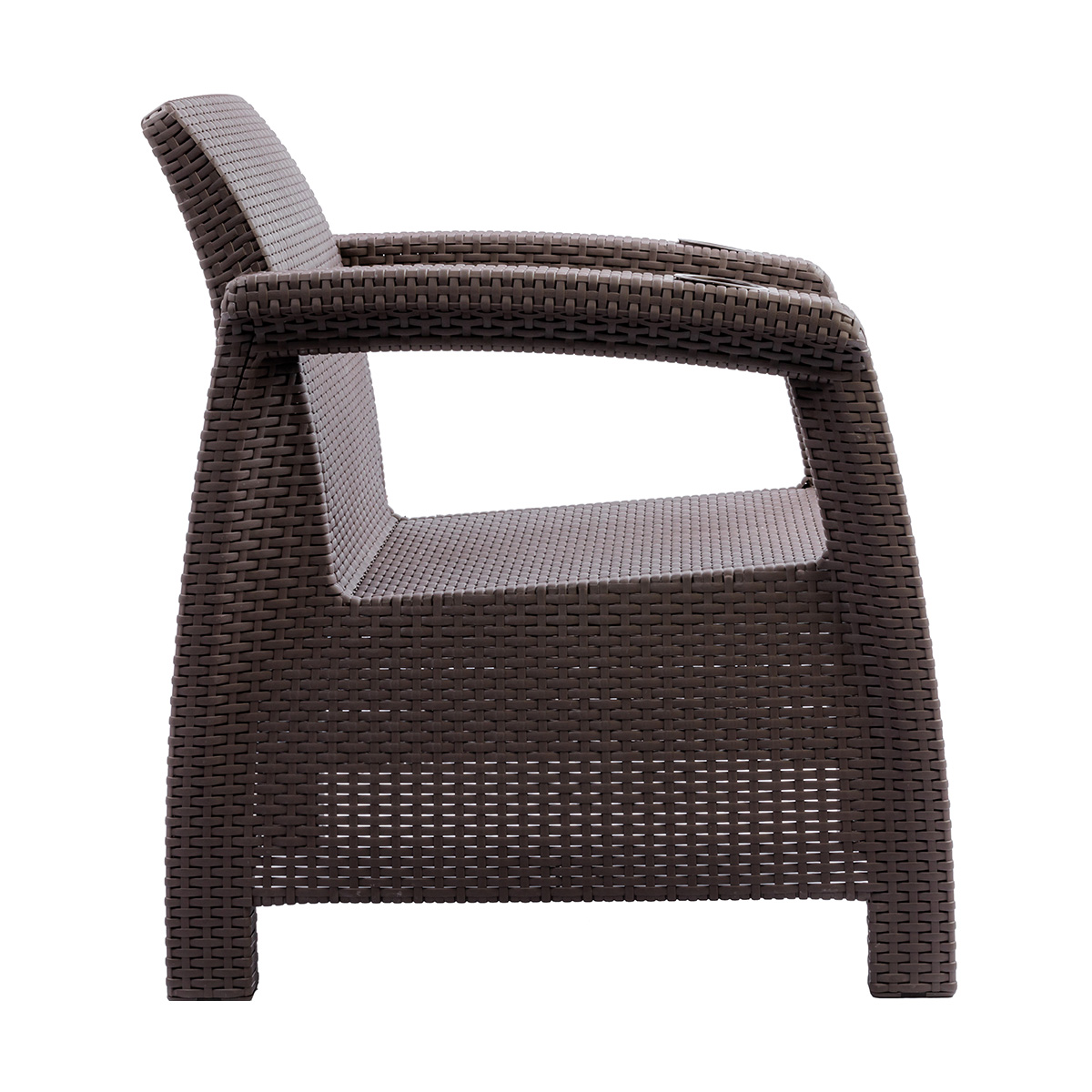 Кресла пласт. "ротанг плюс" набор 2 шт. (венге) (1) "альтернатива" м8418