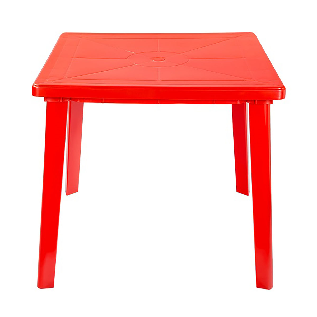 Стол пласт. квадрат. 80*80*71 см (красный) (1) "стандарт пластик"
