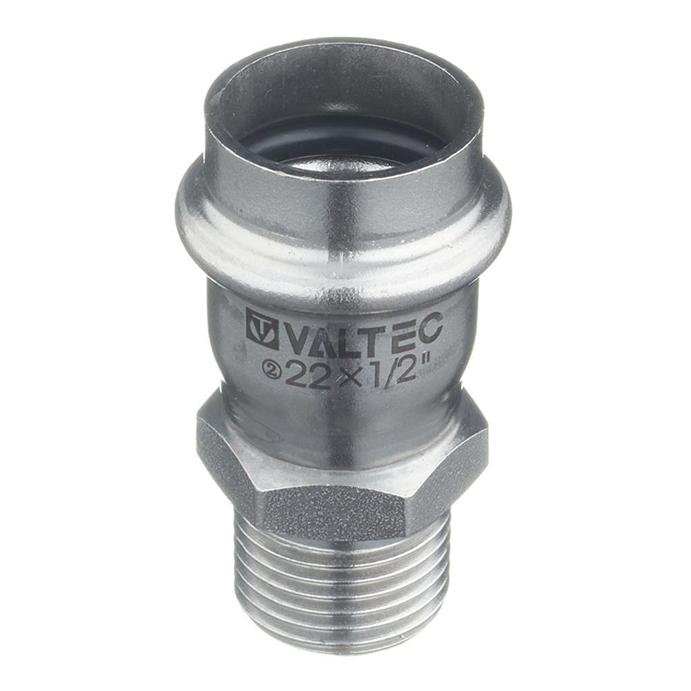 Муфта пресс-Н 22 мм х 1/2" нержавеющая сталь VALTEC