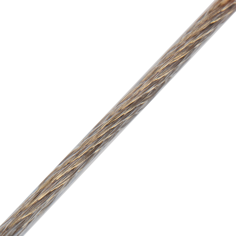 Трос стальной в пвх оплетке 3 мм х 200 м, прозрачный (1/4) "rexant" 09-5330