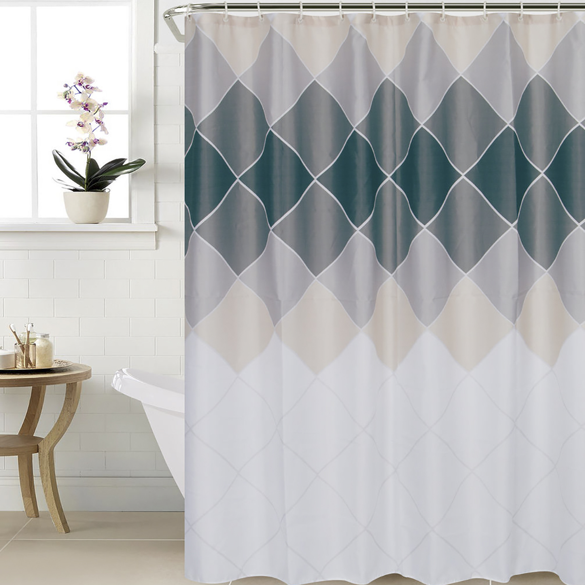 Штора для ванной 180*180 см (полиэстер) "septa" (1/20) "swensa" swc-90-80