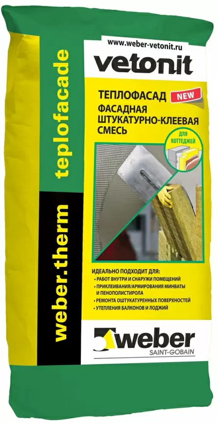 weber.therm teplofacade / Вебер Терм Теплофасад Штукатурно-клеевая смесь