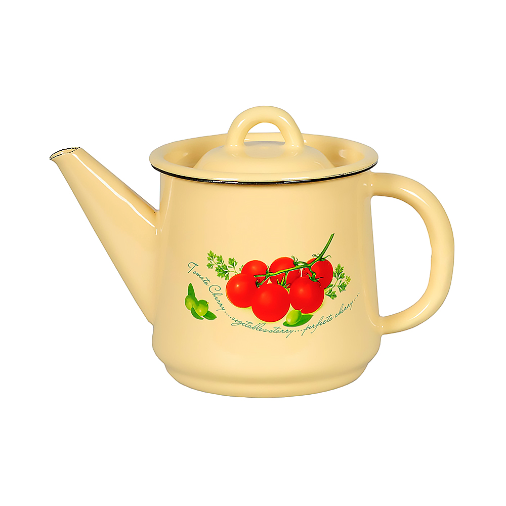 Чайник эмалиров. декор. 1 л (1/12) "стальэмаль"  1с202с