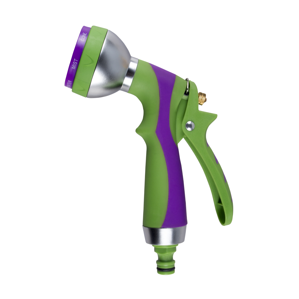 Пистолет-разбрызгиватель комб. корпус, регулир. 7 реж, латун. шток (1/6/48) "don gazon" 096-7216