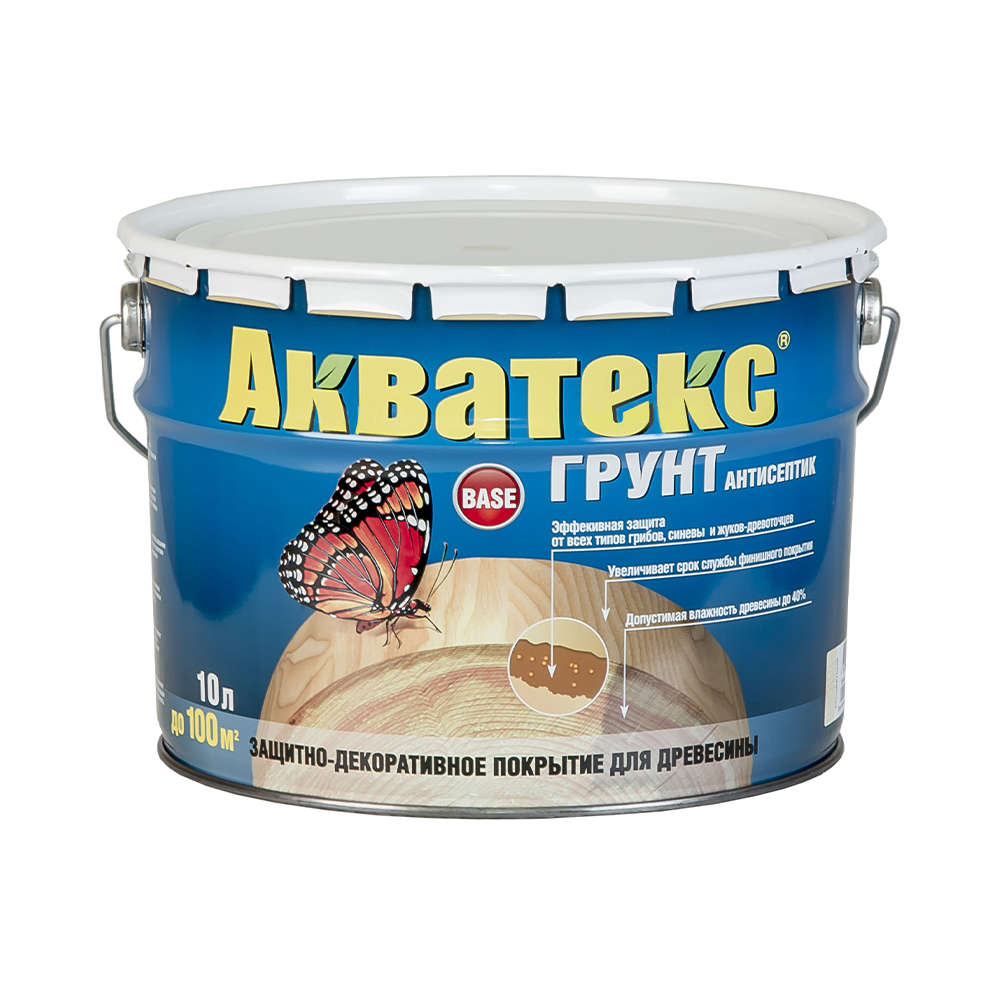 Акватекс   грунт-антисептик 10 л "рогнеда"