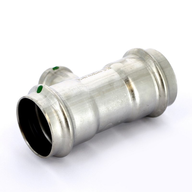 Тройник пресс 42х22х42 нержавеющая сталь Sanpress Inox VIEGA