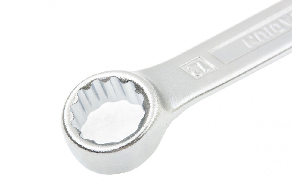 Ключ комбинированный 12 мм, CrV, холодный штамп Gross (15131)