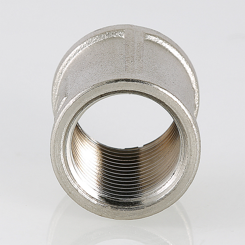 Муфта резьбовая 1"1/2 x 1"1/2 (ВР) латунь-никель VALTEC (VTr.270.N.0008)