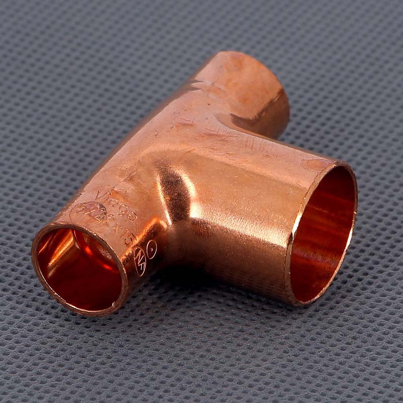 Тройник переходной под пайку 15 х 22 х 15 мм VIEGA медный