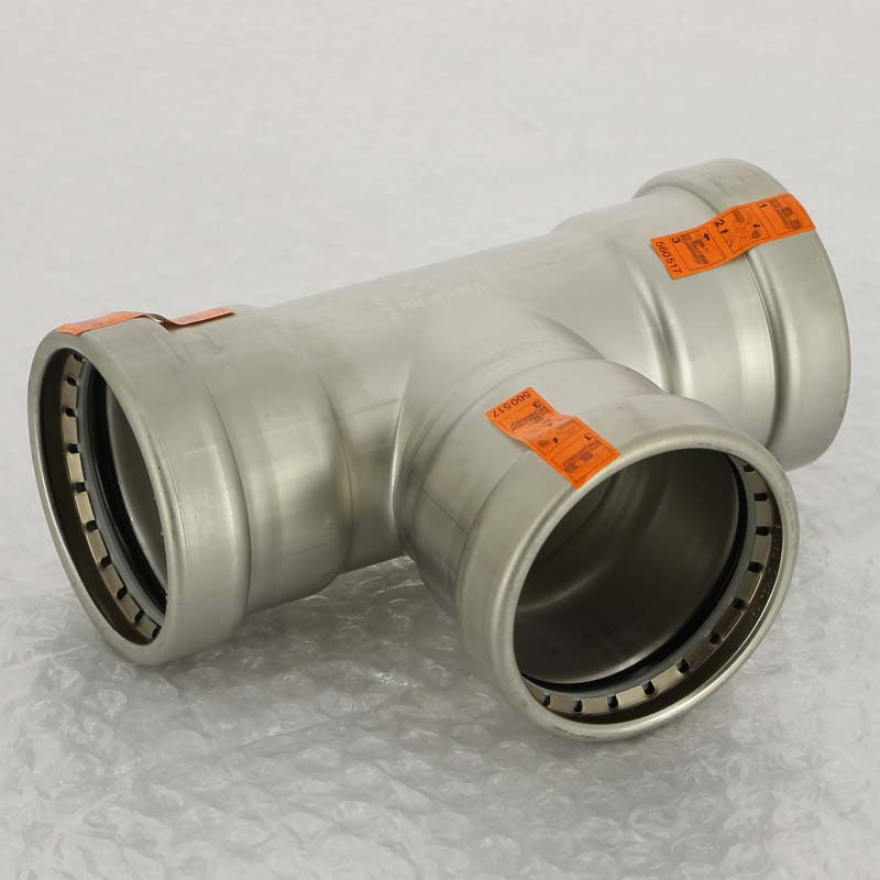 Тройник пресс 64 нержавеющая сталь Sanpress Inox VIEGA