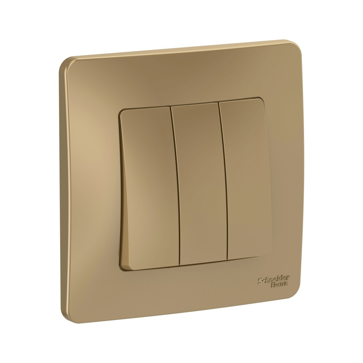 Выключатель "blanca" 3-х кл. 10а, титан (1/10/20) "schneider"