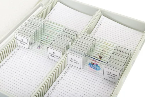 Набор микропрепаратов Bresser 25 шт., в кейсе