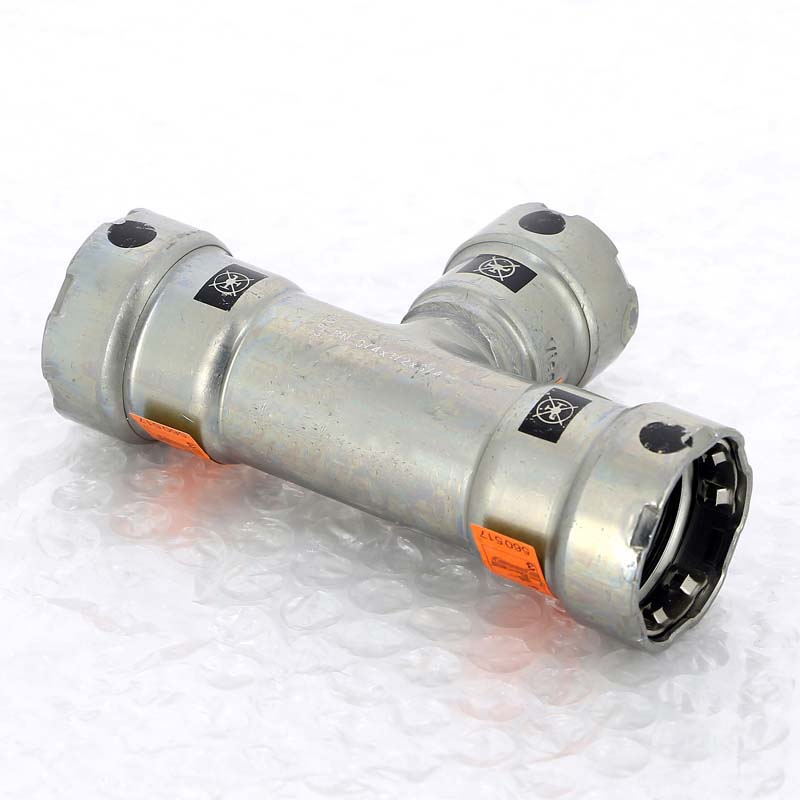 Тройник пресс оцинкованная сталь Megapress VIEGA 3/4" х 1/2" х 3/4"