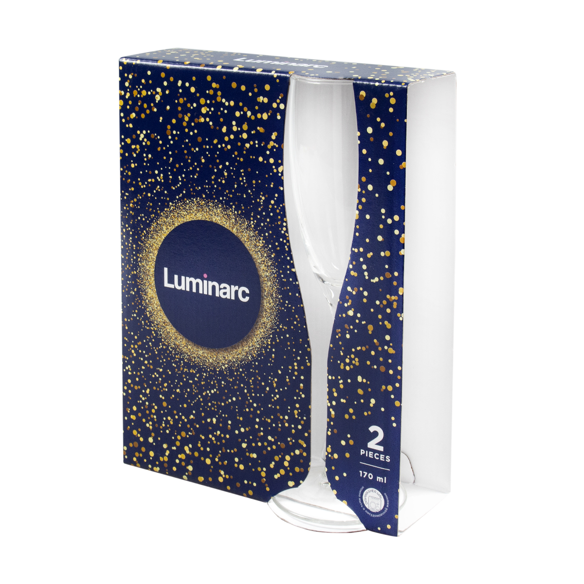 Бокал для шампанского "эталон" 170 мл (набор 2 шт.) (1/6) "luminarc"