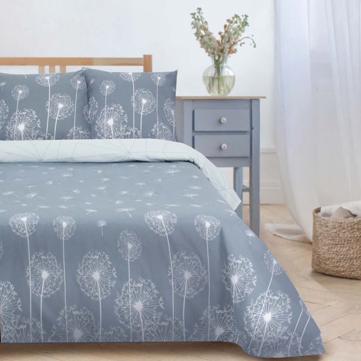 Постельное белье "этель" одуванчики евро (поплин) (1) 2759786