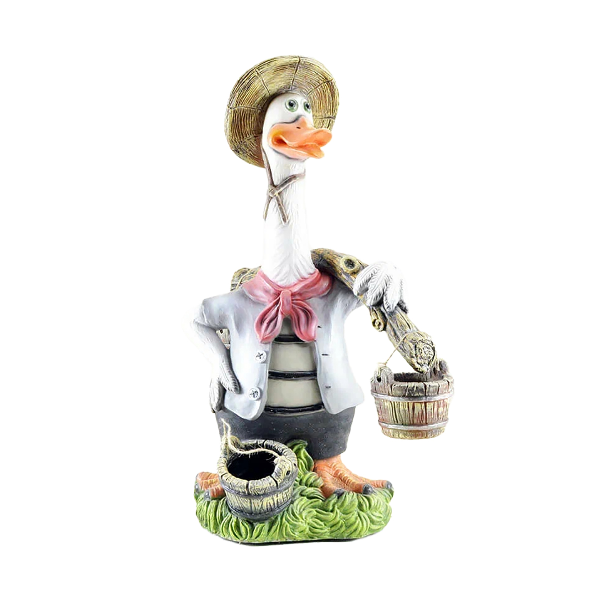 Фигурка садовая "гусь с коромыслом" (1/2) "сказка" jng463
