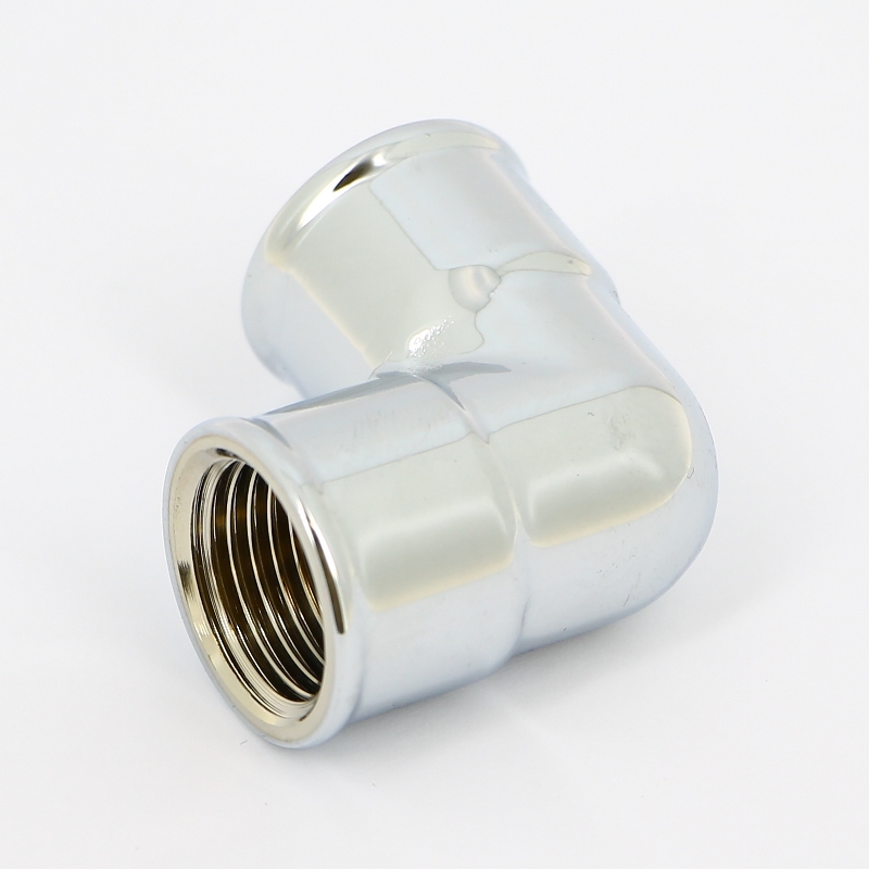 Угол резьбовой 90° (ВР) 1/2" бронза хромированная VIEGA (105600)