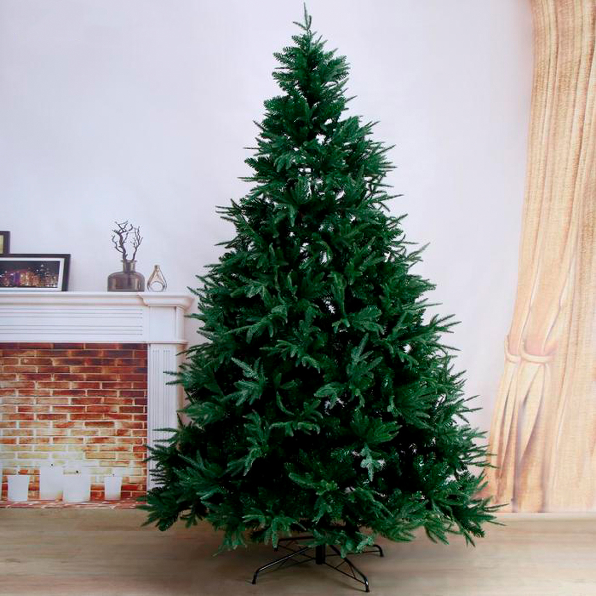 Ель декор. "королевская" 240 см, 1847 веток (зеленая) "зимнее волшебство" 185440