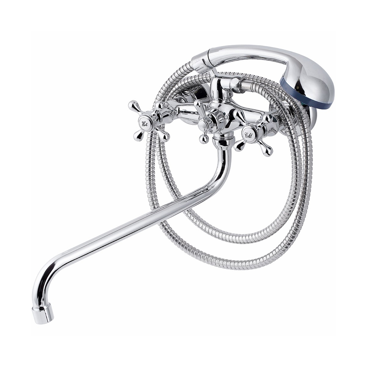 Смеситель для ванн "tsarsberg" tsb-111-79 длинный излив (1/10) "профсан"