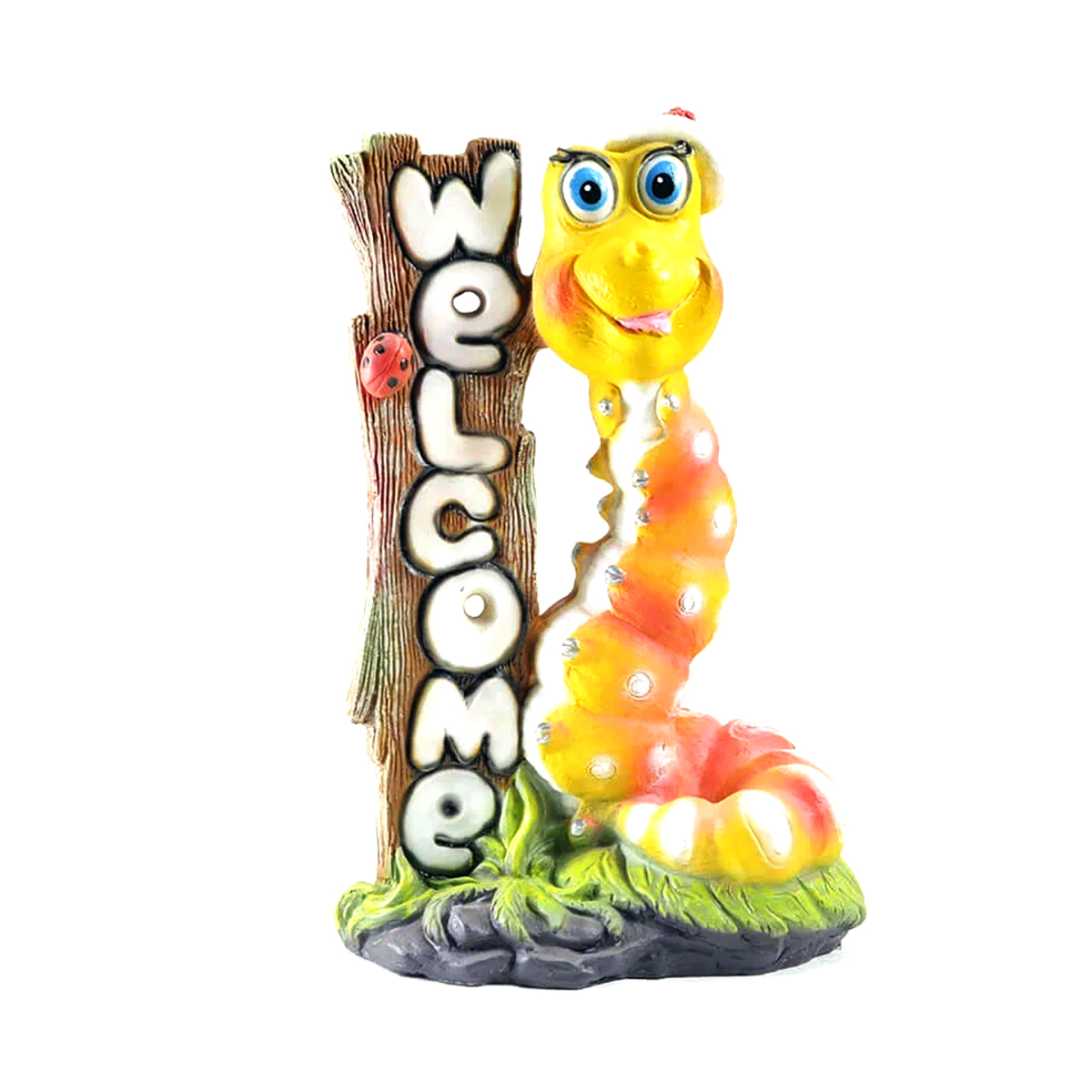 Фигурка садовая "веселая гусеница welcome" (1/4) "сказка" jng470