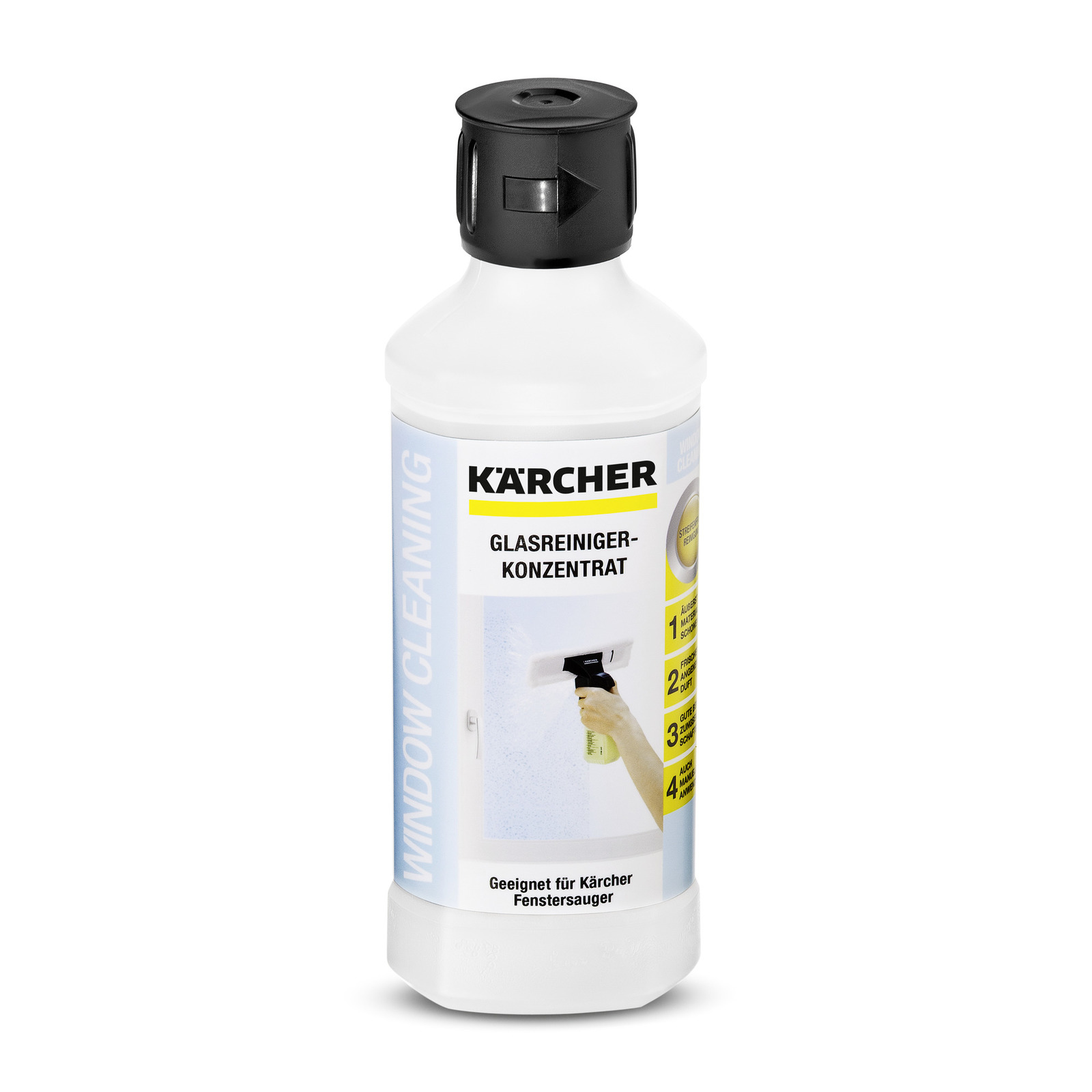 Средство для мытья стекол "rm 500" 500 мл (концентрат) "karcher" (1/8)