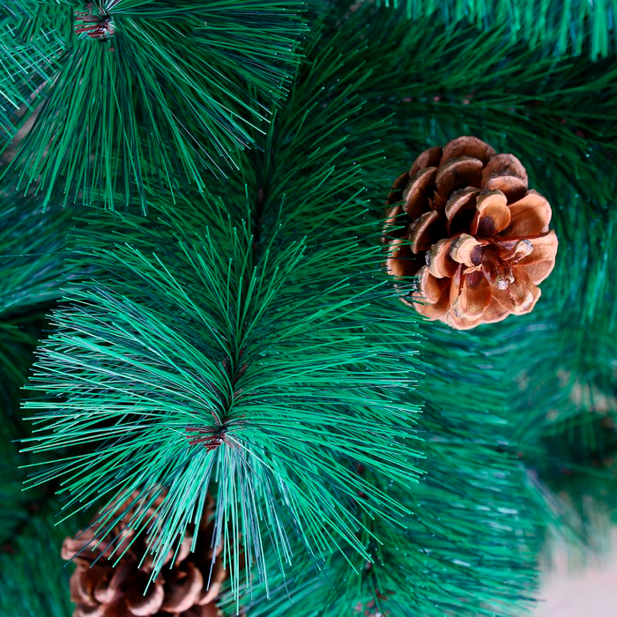 Кедр декор. с шишками 180 см, 235 веток (зеленый) "зимнее волшебство" 701408