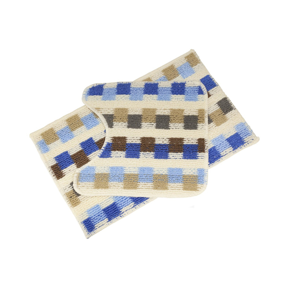 Коврики для ванной "monte-carlo" набор 2 шт. (40*60 см + 40*40 см) (1/12) "sunstep" 37-671