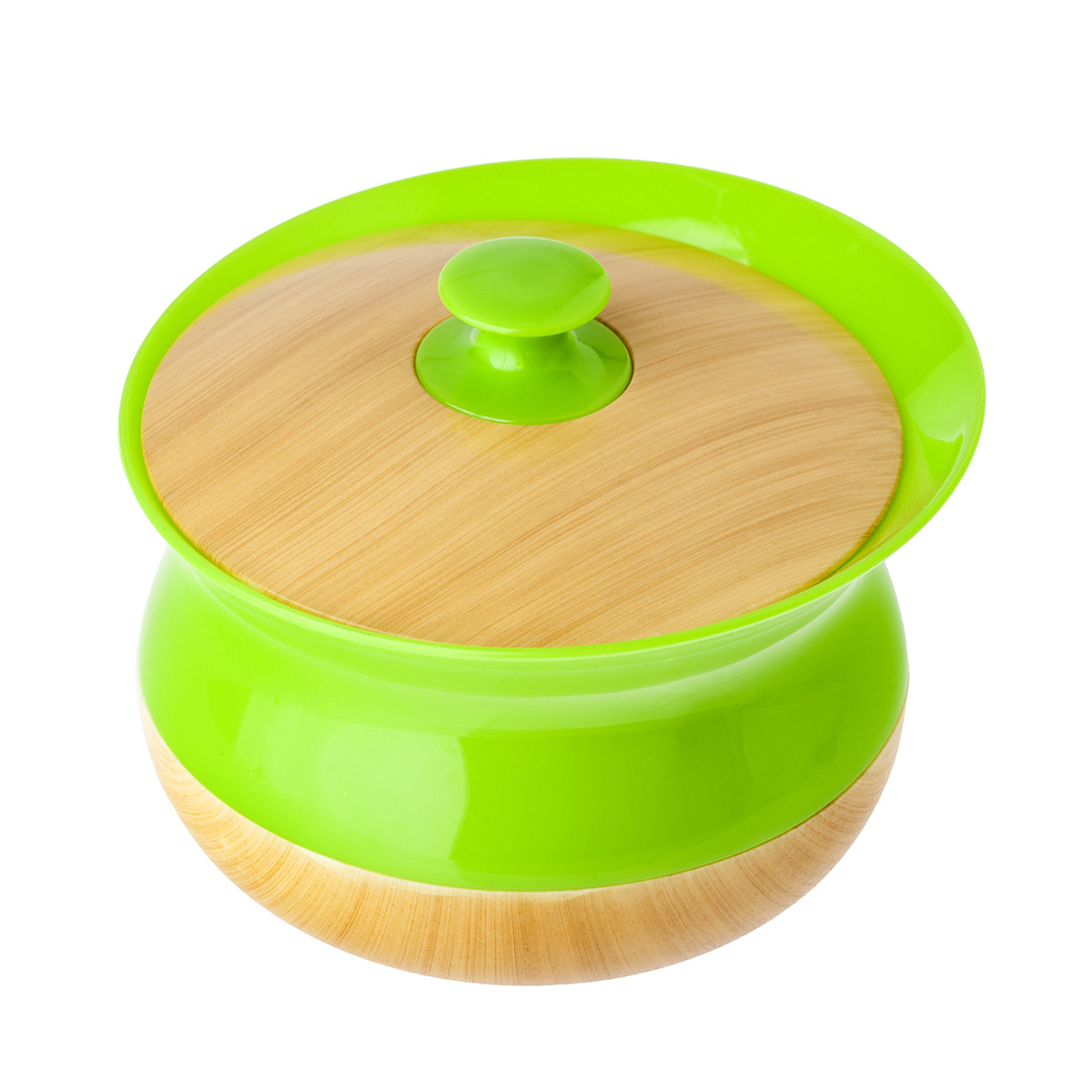 Баночка для ватных дисков "ofuro" зеленая (1/6) "vigar" 4757