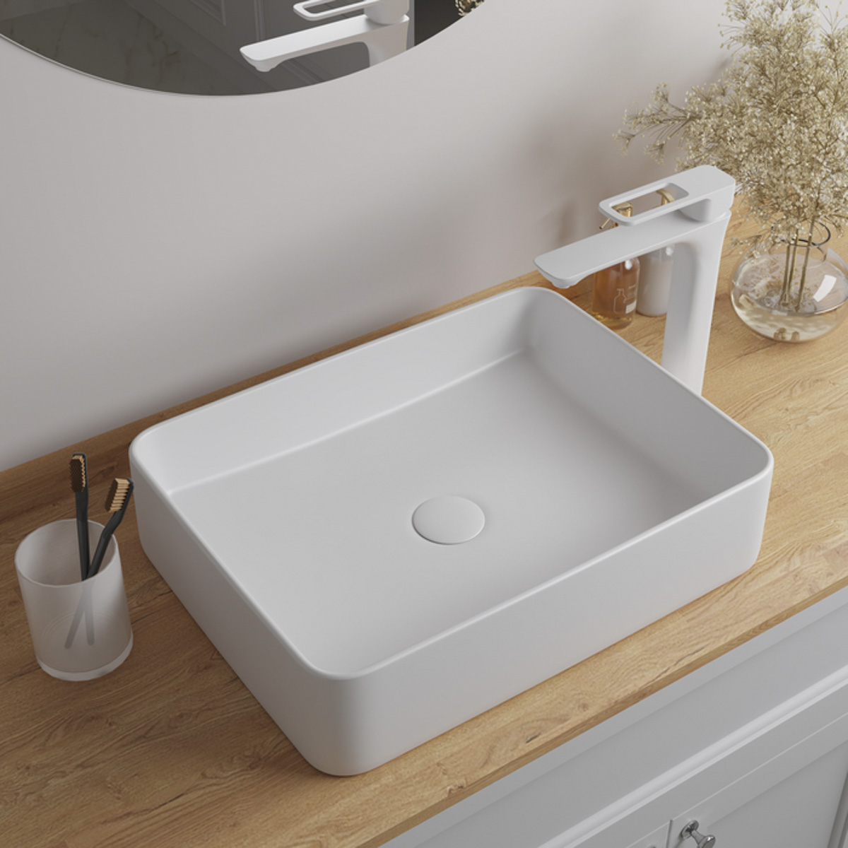 Раковина накладная "slide" (белый глянцевый) (1) "iddis" sliws02i27