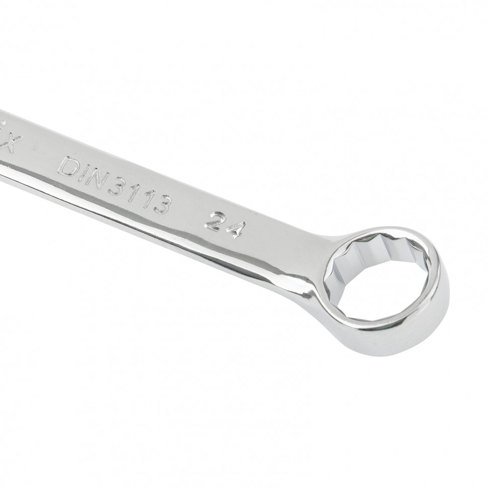 Ключ комбинированный, 24 мм, CrV, полированный хром Matrix (15169)