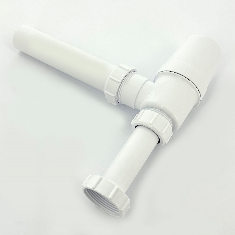 Сифон McALPINE бутылочный 1 1/2" х 32 мм с выпуском 70 мм нерж. реш., пробкой, выход 40 мм, компрес.