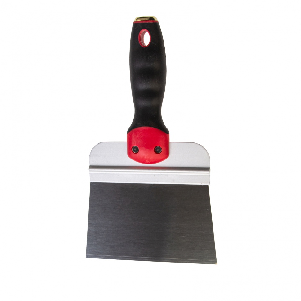 Шпатель фасадный из нержавеющей стали, 150 мм, двухкомпонентная ручка, широкое полотно Matrix (85509)