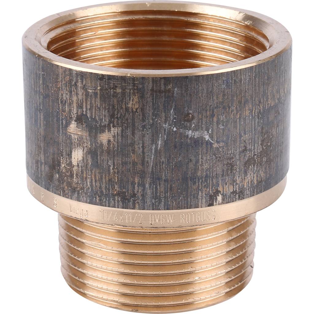 Переходник круглый резьбовой 1"1/4 x 1"1/2 ВН бронза VIEGA (650865)