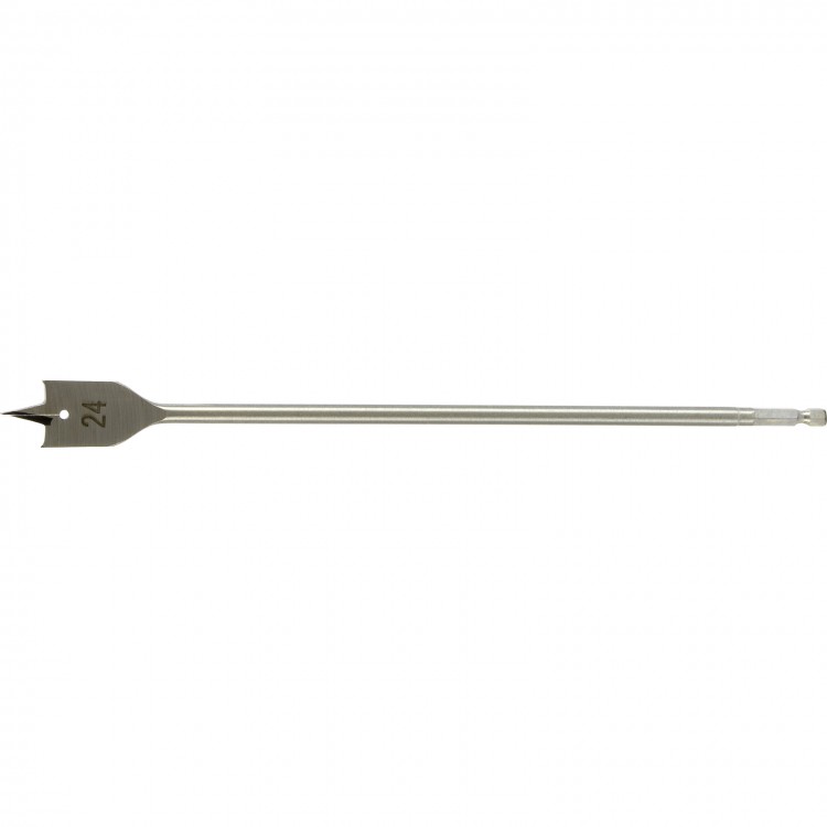 Сверло по дереву перовое удлиненное, 24 х 300 мм, шестигранный хвостовик Matrix (704024)