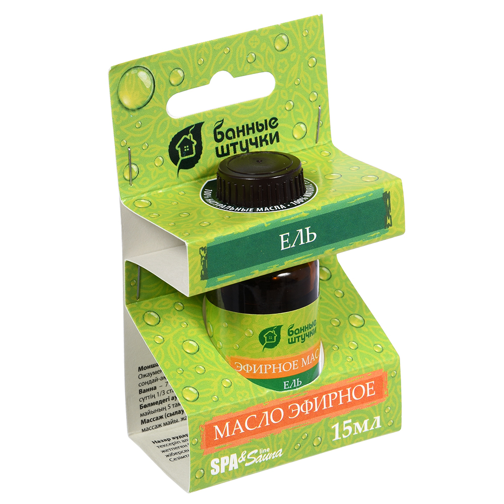 Масло эфирное "ель" 15 мл (1/28) "банные штучки" 30008