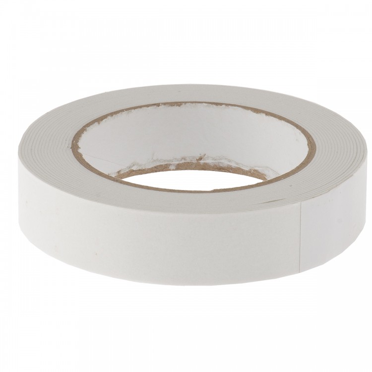 Лента клейкая на вспененной основе, двусторонняя белая 25 мм х 5 м Matrix (89081)