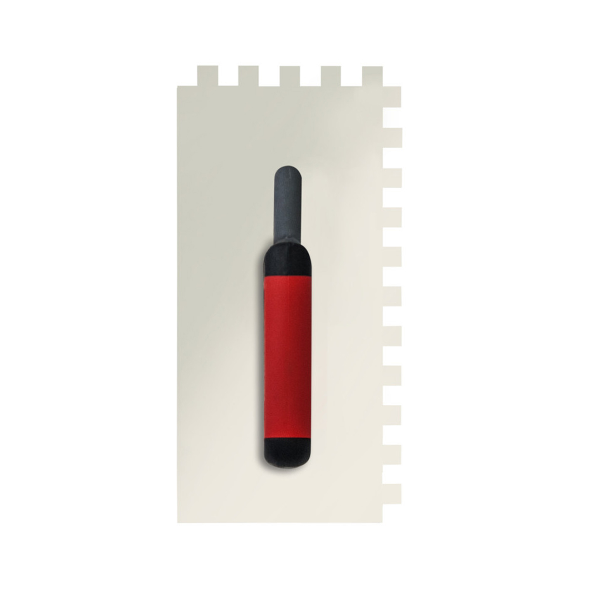 Гладилка зубчатая нержав. 270 x 130 мм зуб 12 х 12 мм двухкомп. ручка (1/10) "beorol"