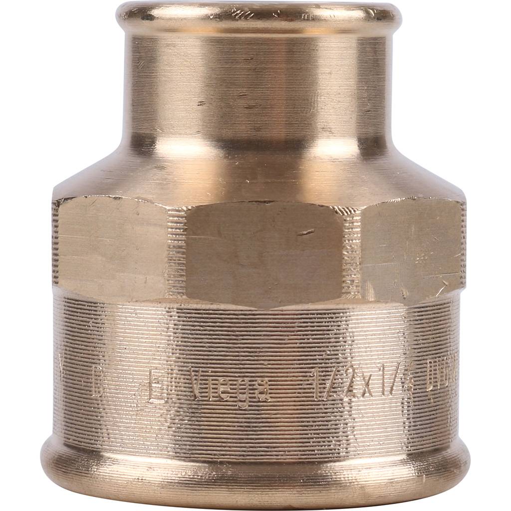 Муфта резьбовая (ВР) 1/2" x 1/4" бронза VIEGA (318031)