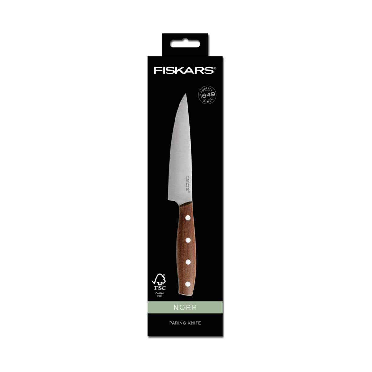 Нож для овощей "norr" 12 см (1/4) "fiskars" 1016477