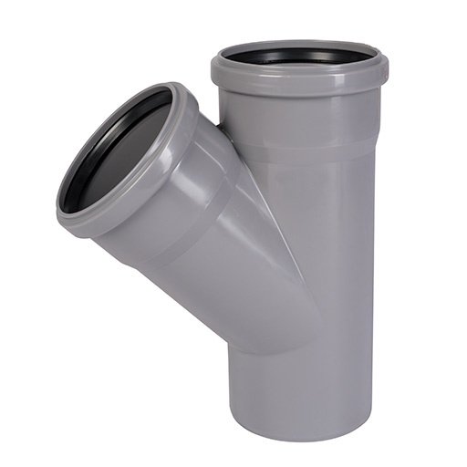 Тройник канализационный 32 х 32 (45°) двухраструбный OSTENDORF